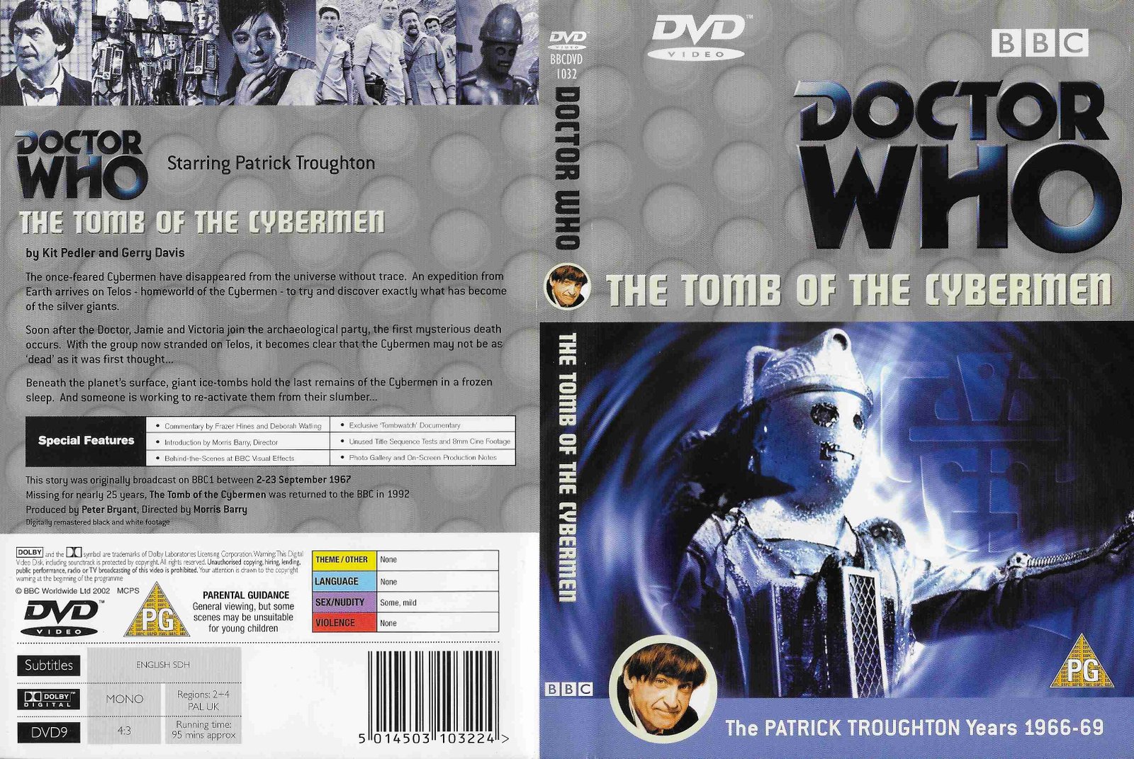 Picture of BBCDVD 1032 Doctor Who - The tomb of the Cybermen by artist Kit Pedler / Gerry Davis from the BBC records and Tapes library